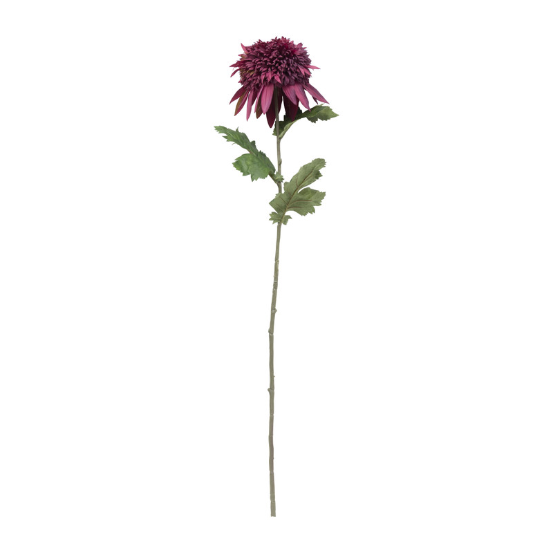 Kunstbloem chrysant groot - paars - 73 cm