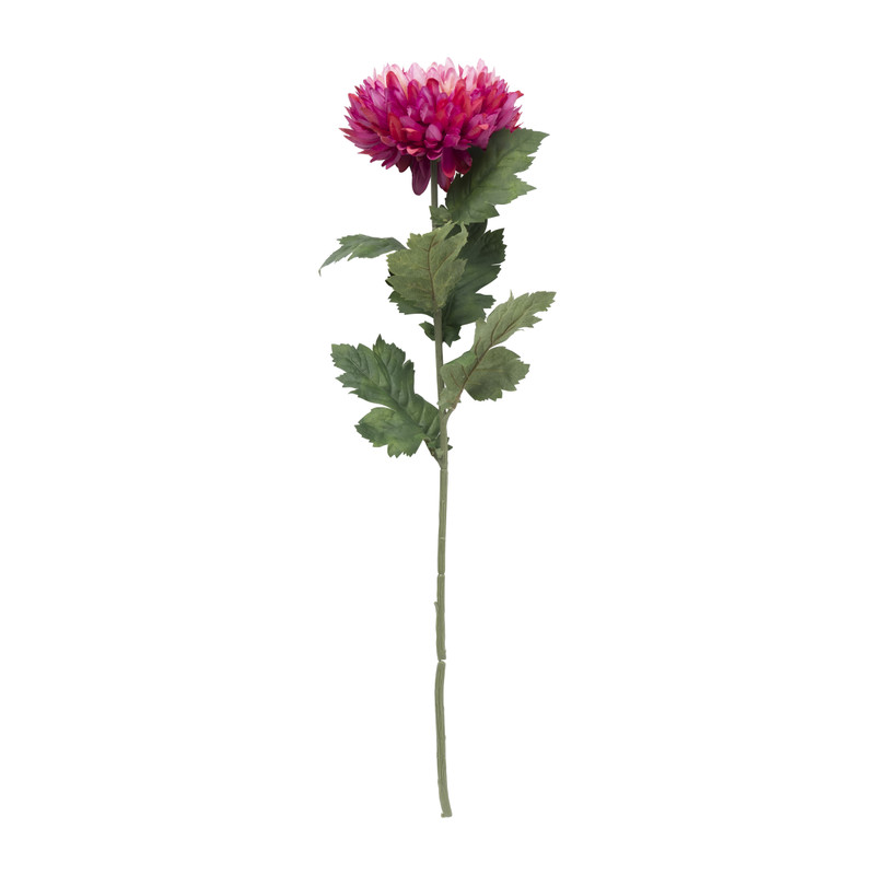 Kunstbloem dahlia groot - fuchsia - 75 cm