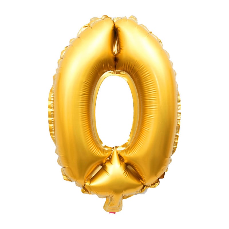 Uitgang mentaal partner Folie ballon XXL - cijfer 0 - 90 cm | Xenos