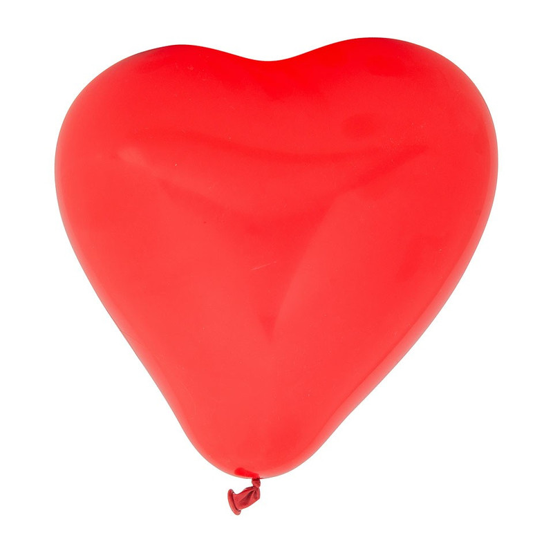 puur Rust uit Donker worden Ballonnen hartvorm - rood/roze - 6 stuks | Xenos