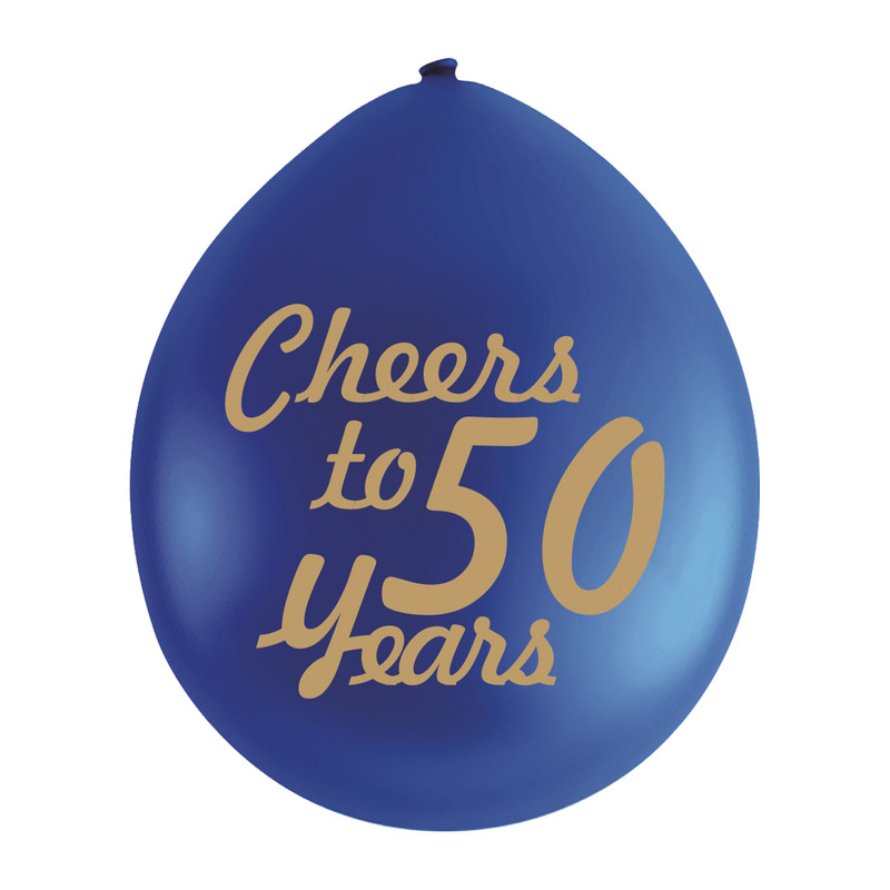 afvoer Gedrag Bevoorrecht Ballonnen Cheers to 50 Years - set van 9 | Xenos