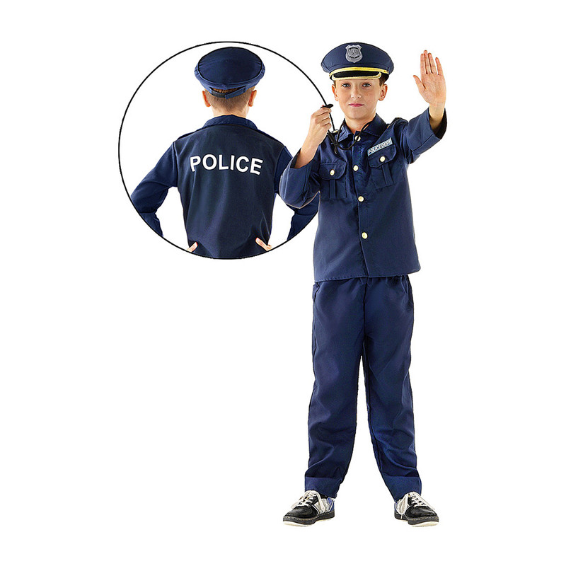 Munching Slager Beschrijven Politiepak met pet - maat 116/134 | Xenos
