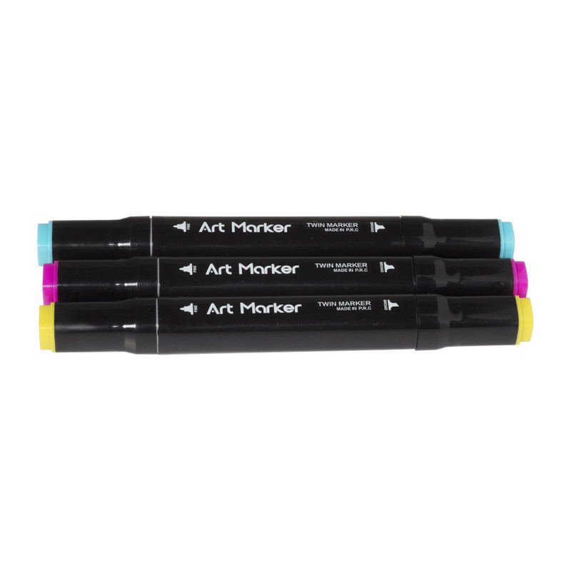 Twin markers - set van 24