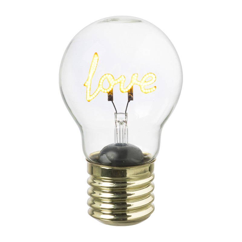 Ledlamp love - 7x7x12 cm