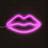 Neon LED lamp lippen - roze - 15x28x2 cm