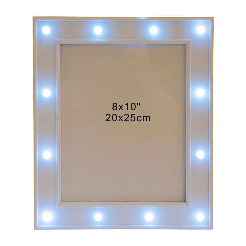 Collega envelop Mijnwerker Fotolijst led lichtjes - 20x25 cm - wit | Xenos