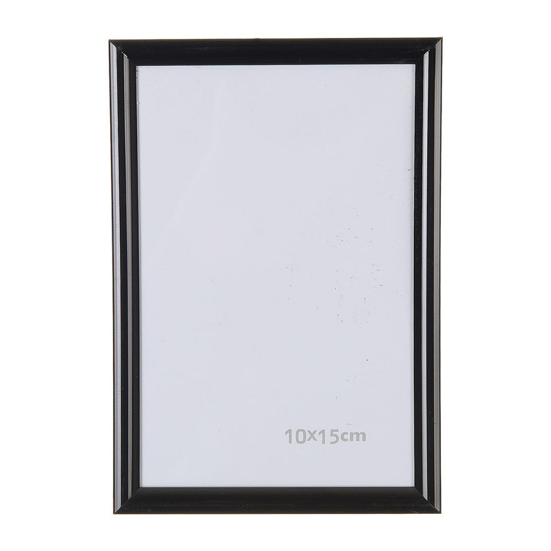 Fotolijst kunststof - 10x15 cm - zwart