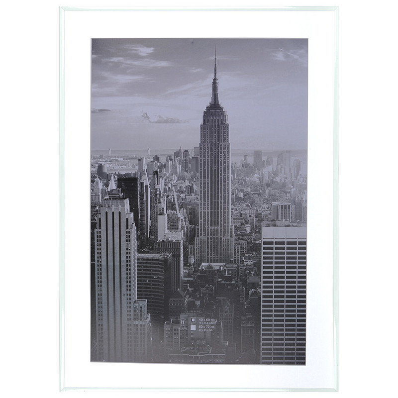 Vesting paus leraar Henzo fotolijst Manhattan - 50x70 cm - wit | Xenos
