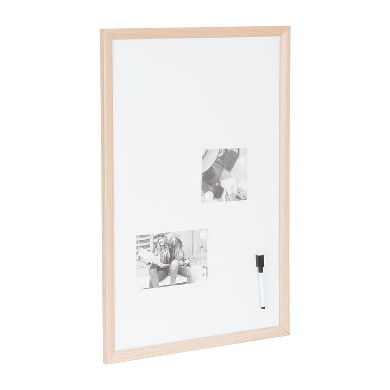Corrupt beneden binnenkomst Whiteboard houten lijst – 40x60 cm | Xenos