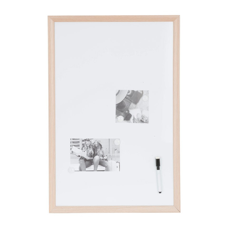 Premedicatie Materialisme Kantine Whiteboard houten lijst – 40x60 cm | Xenos