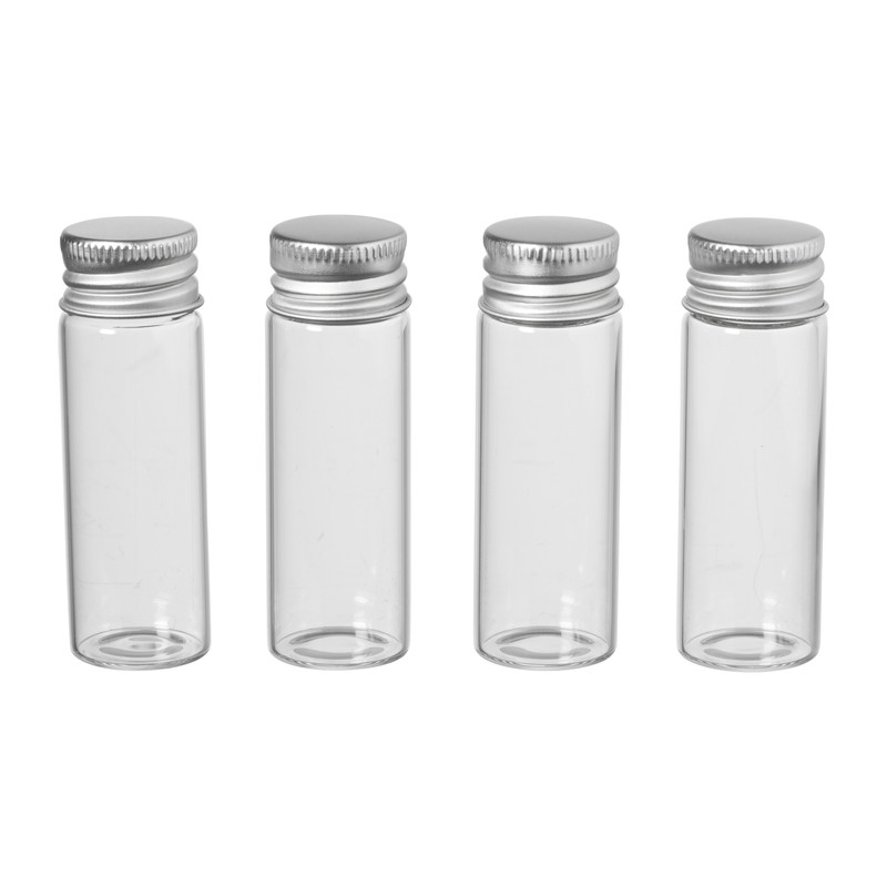 Mini glazenglesjes met draaidop - 65 ml - set van 6