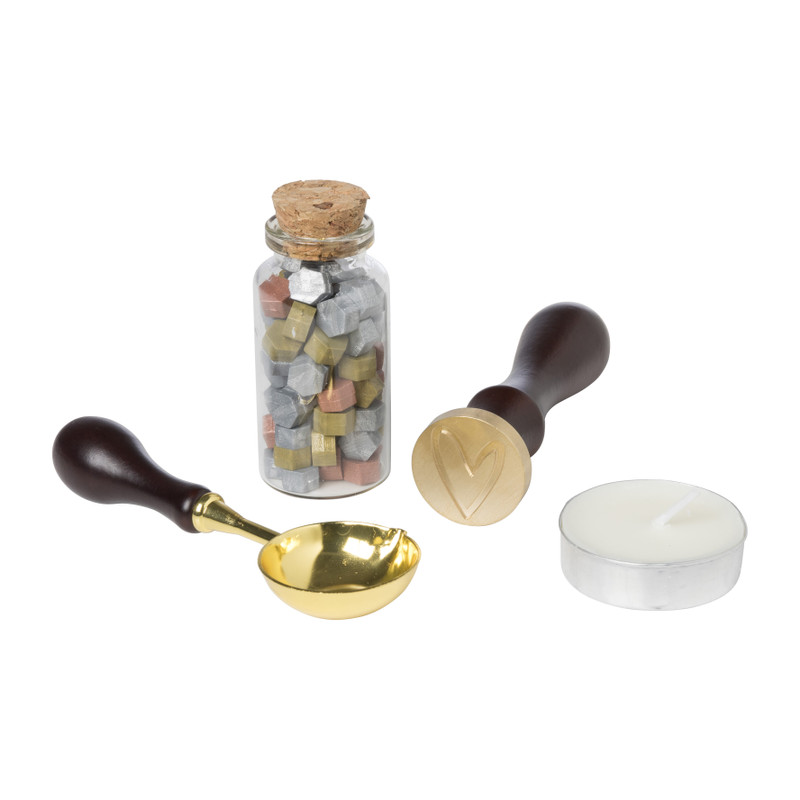 Wax stempel set - set van 4