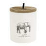 Geurkaars olifant in pot - Wild Rose