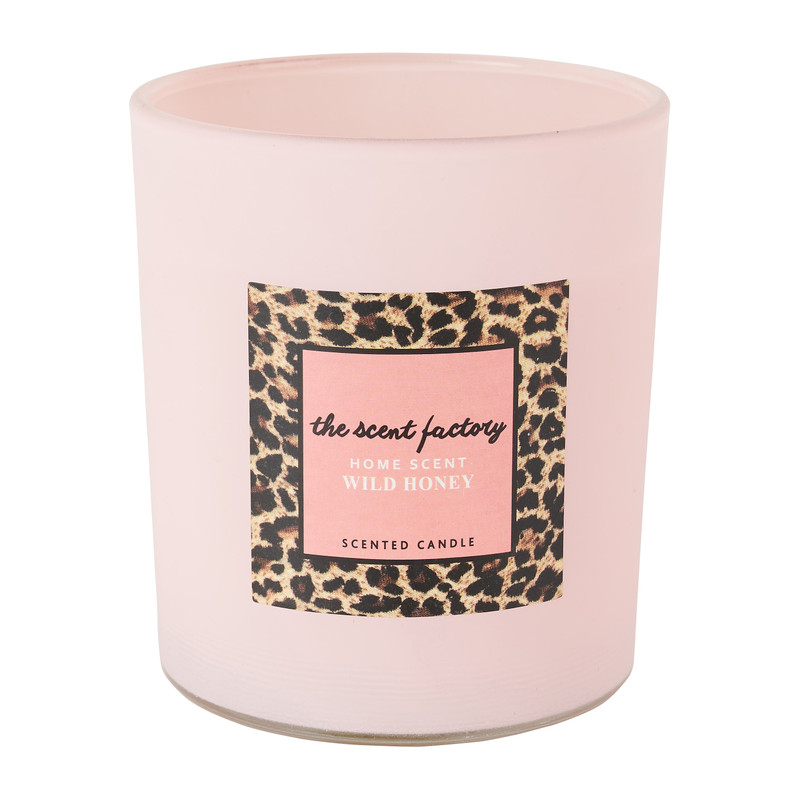 Home scent kaars in glas - Wild Honey - ⌀8.8x10 cm