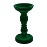 Kaarshouder velvet - groen - 20 cm 