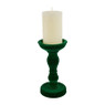 Kaarshouder velvet - groen - 20 cm 