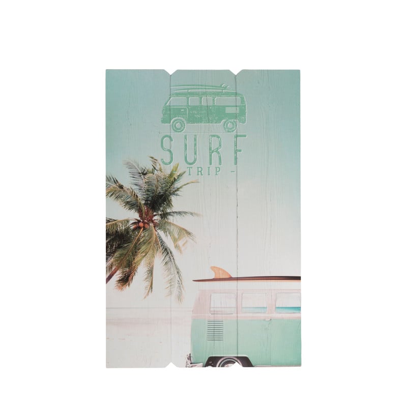 Wand decoratie surf - diverse varianten - 38x58 cm