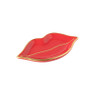 Deco schaaltje lippen - rood - 1.5x11.5x6 cm