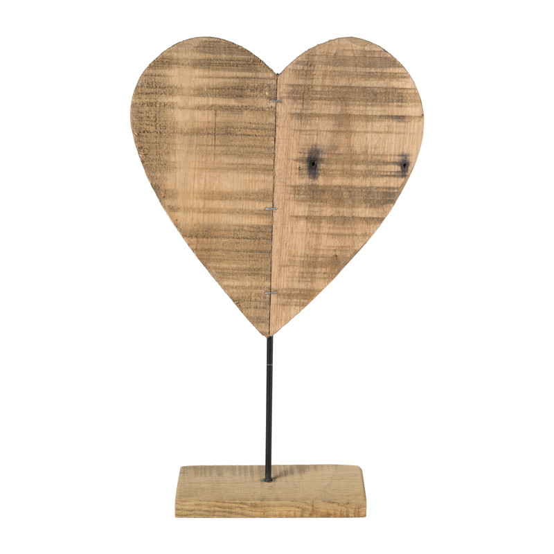 decoratie hart hout - cm | Xenos