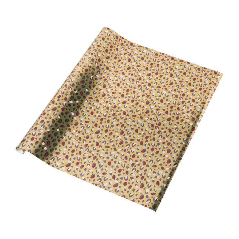 Kerst inpakpapier luipaard - goud 70x200 | Xenos