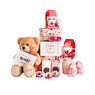 Cadeaudoos hart - roze - set van 3