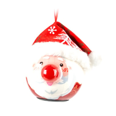 Briesje aanvaarden Manieren Kerstbal kerstman met LED - Ø6,5 cm | Xenos