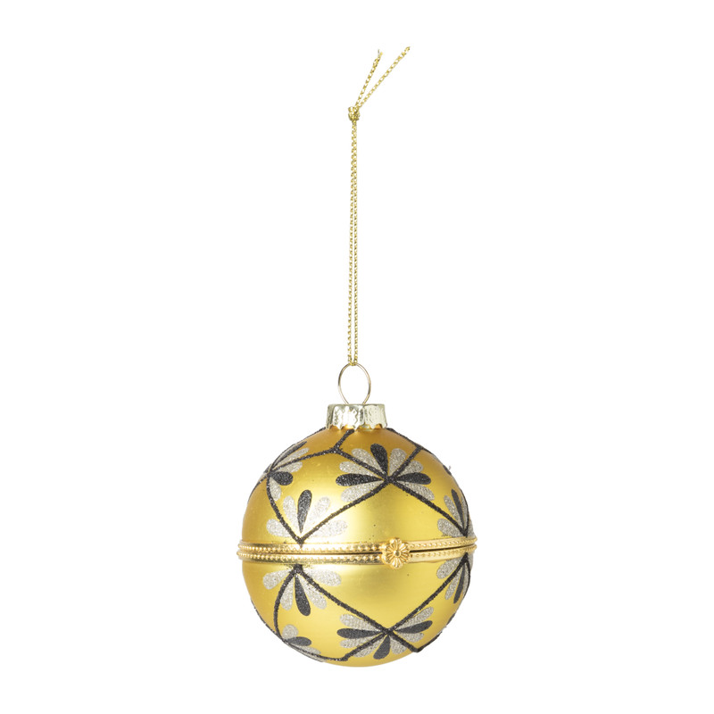 Kerstbal faberge - goud -ø6 cm