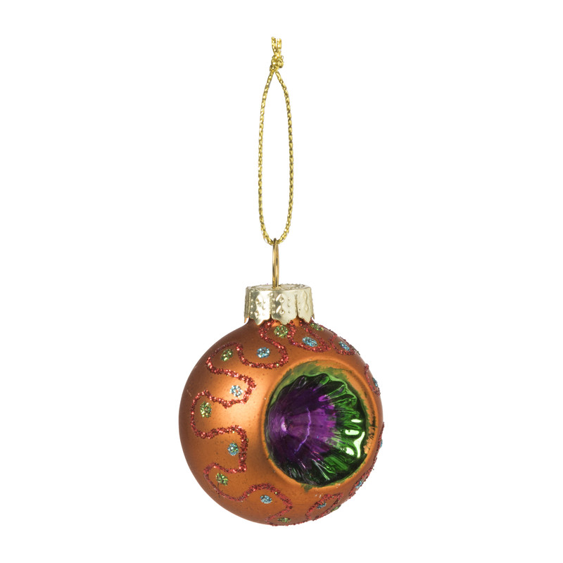 Kerstbal boho mini - diverse varianten - ø4 cm