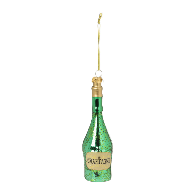 Kersthanger champagne - diverse varianten - ø4.5x15.5 cm