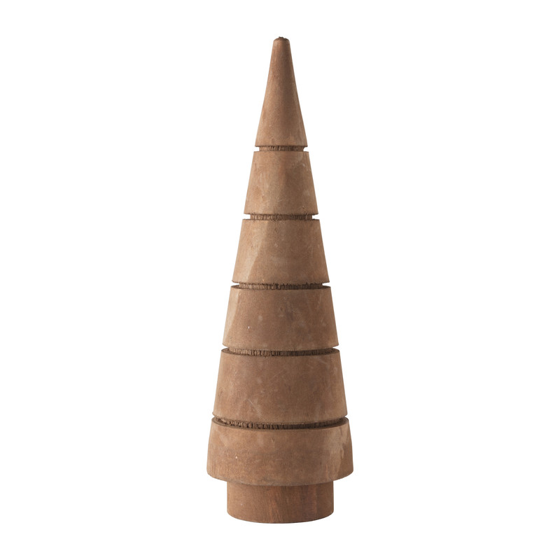 op tijd vocaal Vlieger Kerstboom hout - bruin - ø5.6x17.5 cm | Xenos