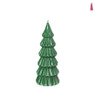 Kaars glossy kerstboom L - diverse varianten - ø9.5x23.5 cm