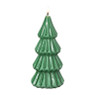 Kaars glossy kerstboom S - diverse varianten - ø8x17 cm