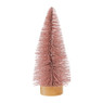 Kerstboom - roze - 15 cm 