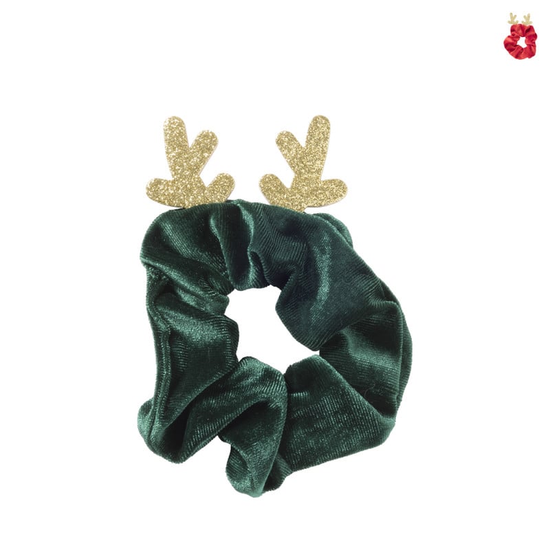 Scrunchie kerst - velvet - diverse kleuren