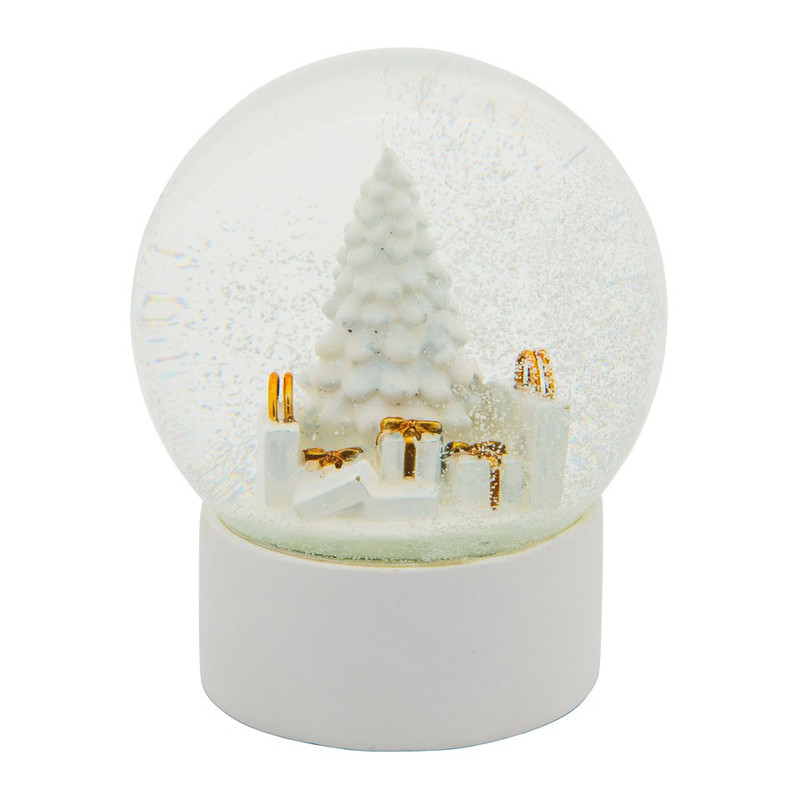 Sneeuwbol kerstboom cadeaus 12x14 cm Xenos