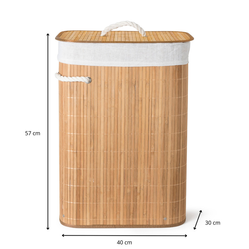 boksen Verslaving Luxe Wasmand bamboe - naturel - 72 liter | Xenos