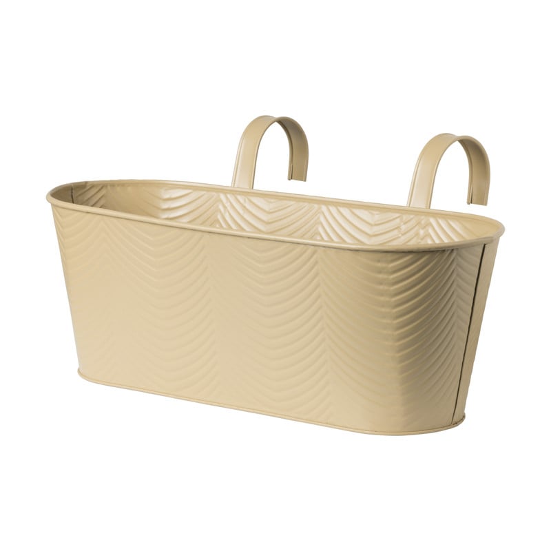 Plantenbak voor balkon - beige - 19x36x14.5 cm