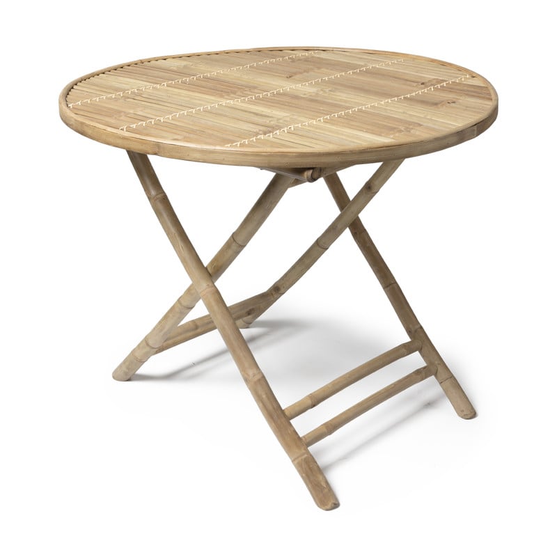 Bamboe tafel inklapbaar ⌀90x75 cm | Xenos
