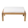 Hocker acacia - bruin/wit - 60x85x30 cm