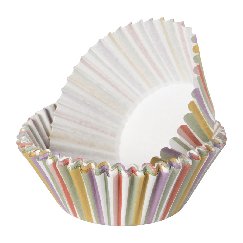 Cupcake set stripes - set van 24 - ø26 cm