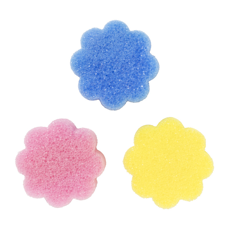 Schuursponsjes super scrubby multikleur set van 3