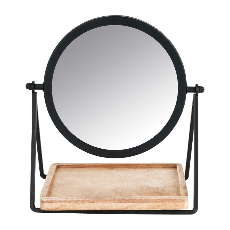 Make-up spiegel zwart - 19x14x21 | Xenos