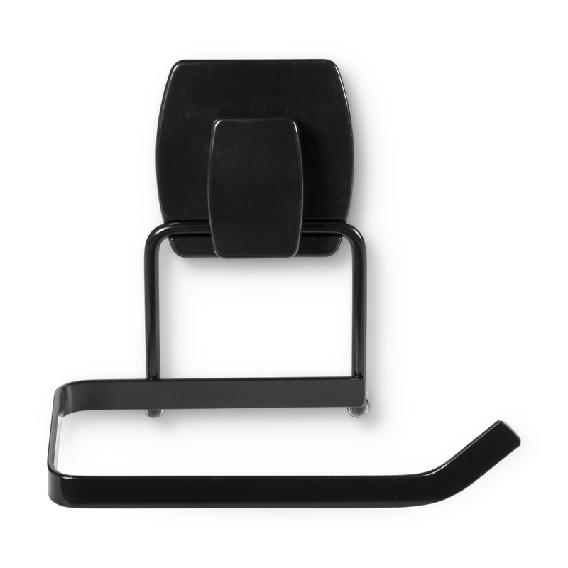 Uitbreiden Schaar Luchtpost Toiletpapier houder easy lock - zwart - 12x9x10 cm | Xenos