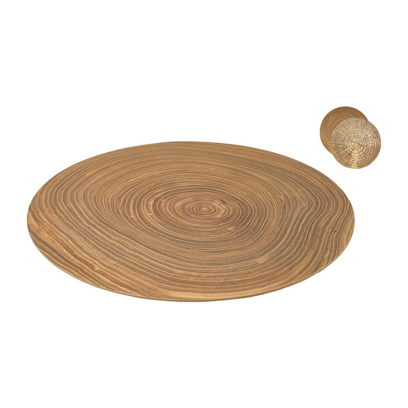 Corporation Vooruitzien diameter Placemat rond houtdecoratie - ø38 cm | Xenos