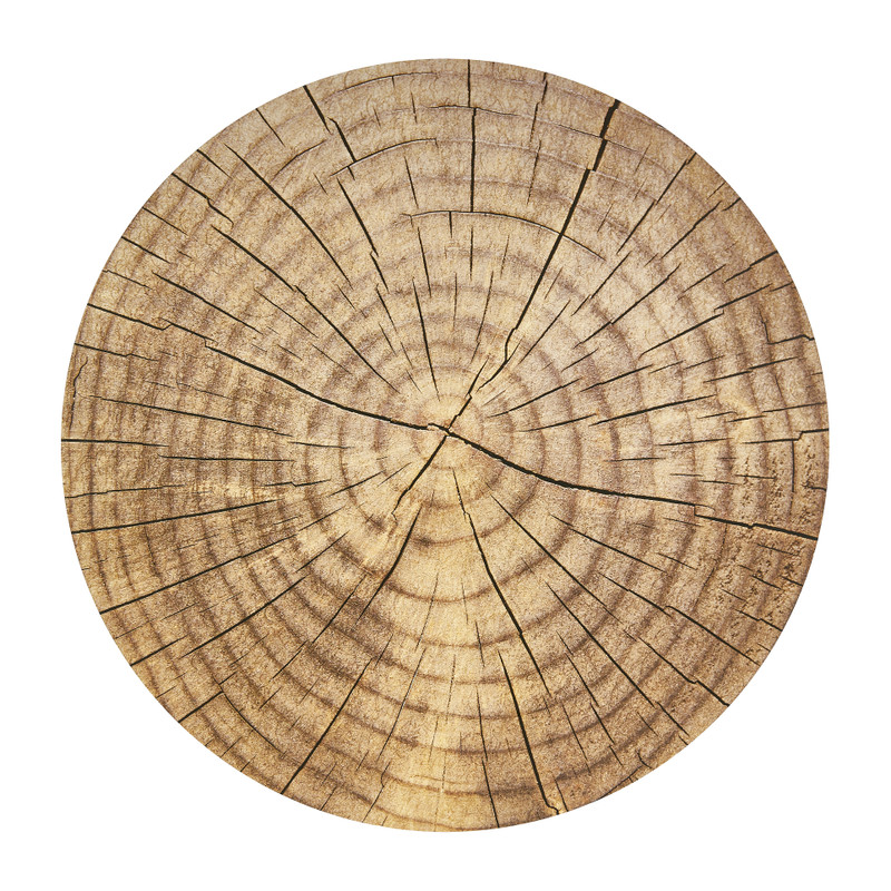 Placemat rond houtdecoratie - cm | Xenos