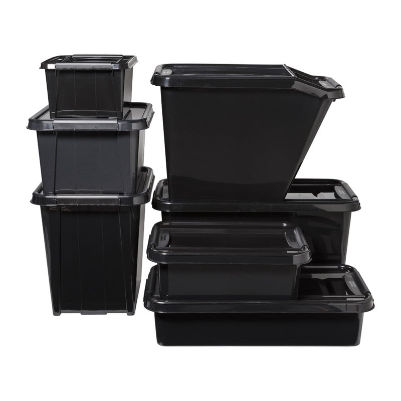 Reizende handelaar Oneffenheden scheiden Opbergbox recycle - Zwart - 32L | Xenos