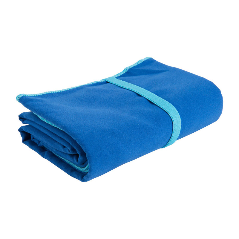 lezer opschorten levenslang Travel-/sporthanddoek soft - 110x180 cm - blauw | Xenos
