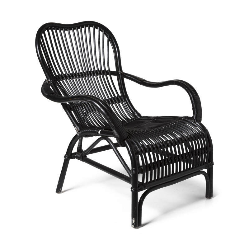 matig Madison knal Rotan stoel bandung - zwart - 83x69x84 cm | Xenos