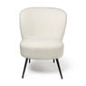 Fauteuil teddy - wit - 77x69x60 cm 