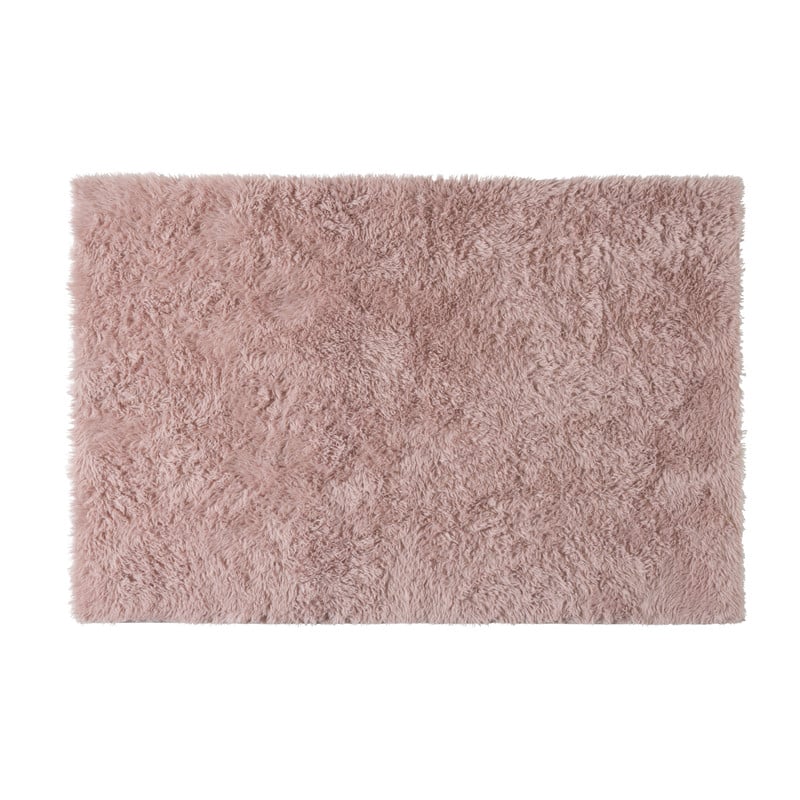 Xenos Vloerkleed fluffy - roze - 120x180 cm